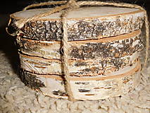 Príbory, varešky, pomôcky - vintage svadba/podložky z drevených plátov 3 (breza) - 7021477_