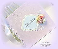 Papiernictvo - Kniha hostí "Pearl rose" - 7020889_