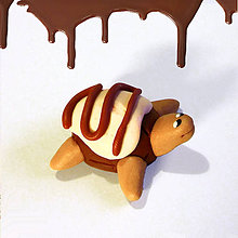 Hračky - Čokoládové želvičky 1 (vanilková a čokoládová poleva NA ZÁKAZKU) - 7022335_