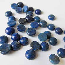 Minerály - Kabošon / 6mm (Lapis Lazuli natur.) - 7028643_