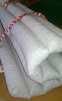 Úžitkový textil - FILKI šupková podložka (ľanová špaldovo-pohánková ľanová podložka na cvičenie, relaxáciu) - 7027345_