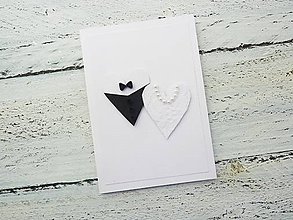 Papiernictvo - svadobná pohľadnica - 7030932_