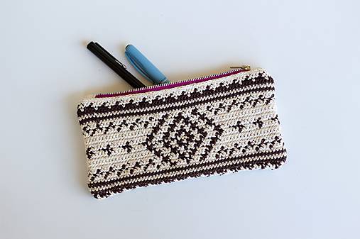 Taštičky - Háčkovaný peračník - 7034144_