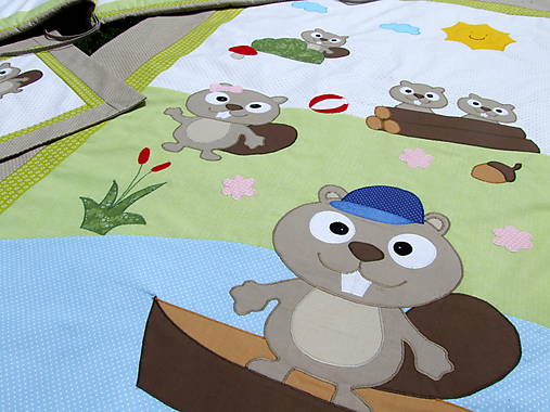 Detský textil - Hniezdo do postieľky a posteľné obliečky - 7034384_