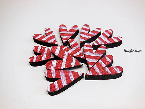 Dekorácie - 10 srdiečok... - 7037579_