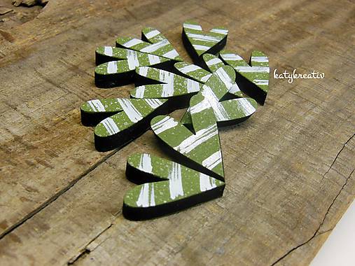 Dekorácie - 10 srdiečok - 7038109_