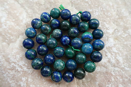 Minerály - Fenix (lapis lazuli a malachit) 10mm - 7038672_