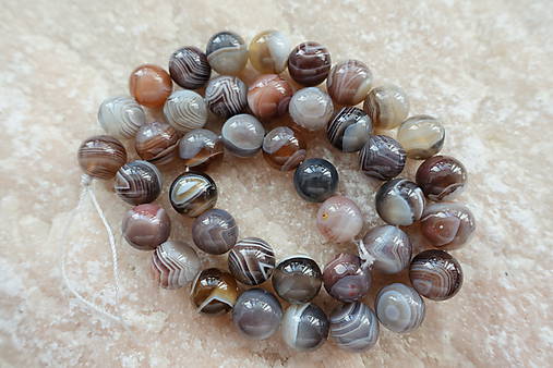 Minerály - Achát Botswana 10mm - 7038817_