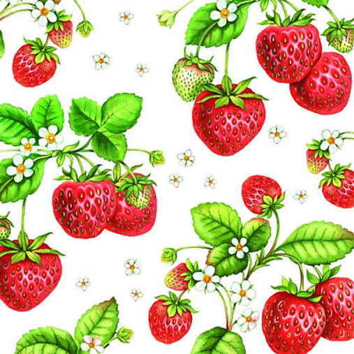  - Servítka "Strawberry plant" - 7038864_