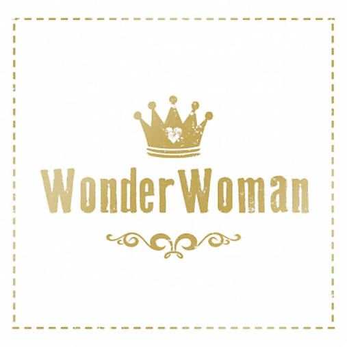  - Servítka "Wonder woman gold", ihneď - 7039916_