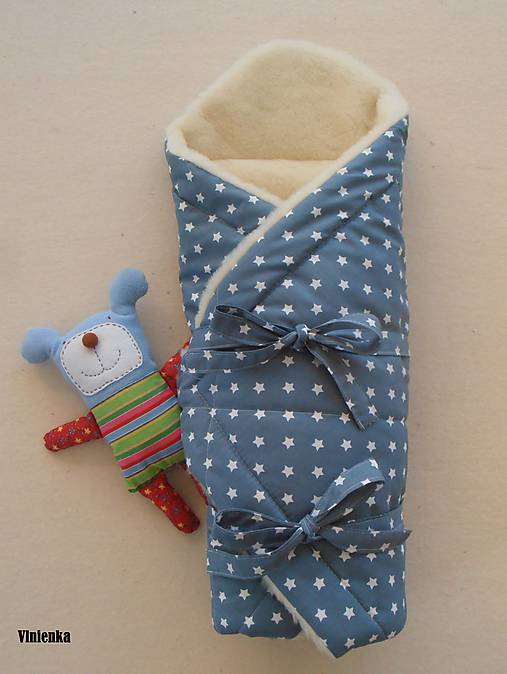Detský textil - Zavinovačka pre bábätka/ miminká ovčie runo MERINO TOP - 7043545_