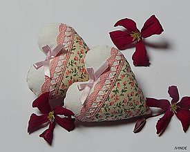 Darčeky pre svadobčanov - Srdiečka - bielo ružové - 7050588_