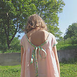 Detské oblečenie - Low Back šaty krátke " Zmrzlinové " - 7061328_