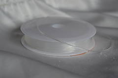 Elastická šnúrka transparentná 0.8mm, 1.80€/7m 