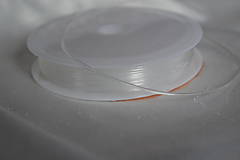Galantéria - Elastická šnúrka transparentná 0.8mm, 1.80€/7m - 7061402_