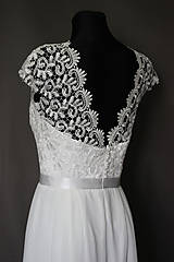 Šaty - Svadobné šaty v ľudovom štýle v tmavšej ivory ( už len 1 šaty) - 7065765_