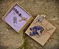Sady šperkov - Levanduľa - sada šperkov v darčekovej krabičke - 7073845_