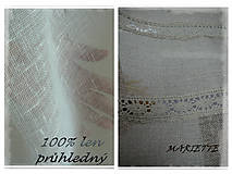 Úžitkový textil - NOVINKA lněná roletka natural š.95xd.130cm - 7079042_
