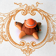 Hračky - Čokoládové želvičky 1 (pomarančový klobúčik NA ZÁKAZKU) - 7077947_