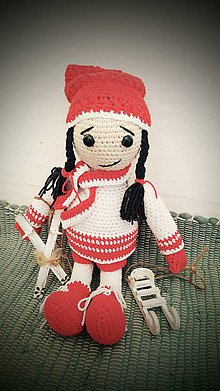 Hračky - Vianočná bábika Lucka - 7086095_