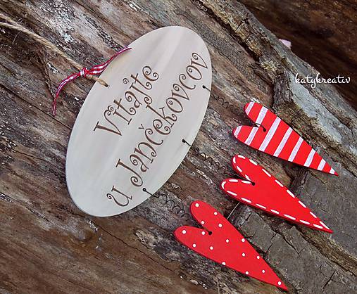 Tabuľky - tabuľka na dvere s vašim menom-17cm šírka - 7084175_