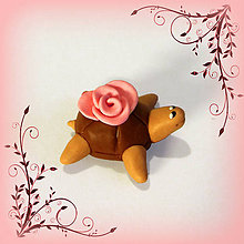 Hračky - Čokoládové želvičky 1 (jahodová ružička NA ZÁKAZKU) - 7083918_