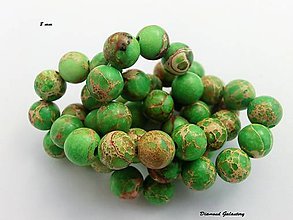 Korálky - Jaspisové korálky 8 mm - zelené - 7089551_
