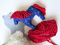 Hračky - DIY kit - hračka textilný koník - 7096005_