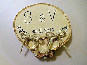Prstene - vintage svadba/vankúšik pod svadobné prstene V - 7107021_
