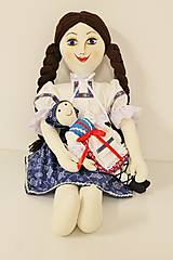 Hračky - bábika textilná veľká MARA /na želanie/ - 7107520_