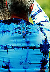 Pánske oblečenie - Pánske tričko batikované, maľované, etno  TOTENTOTEM - 7110468_