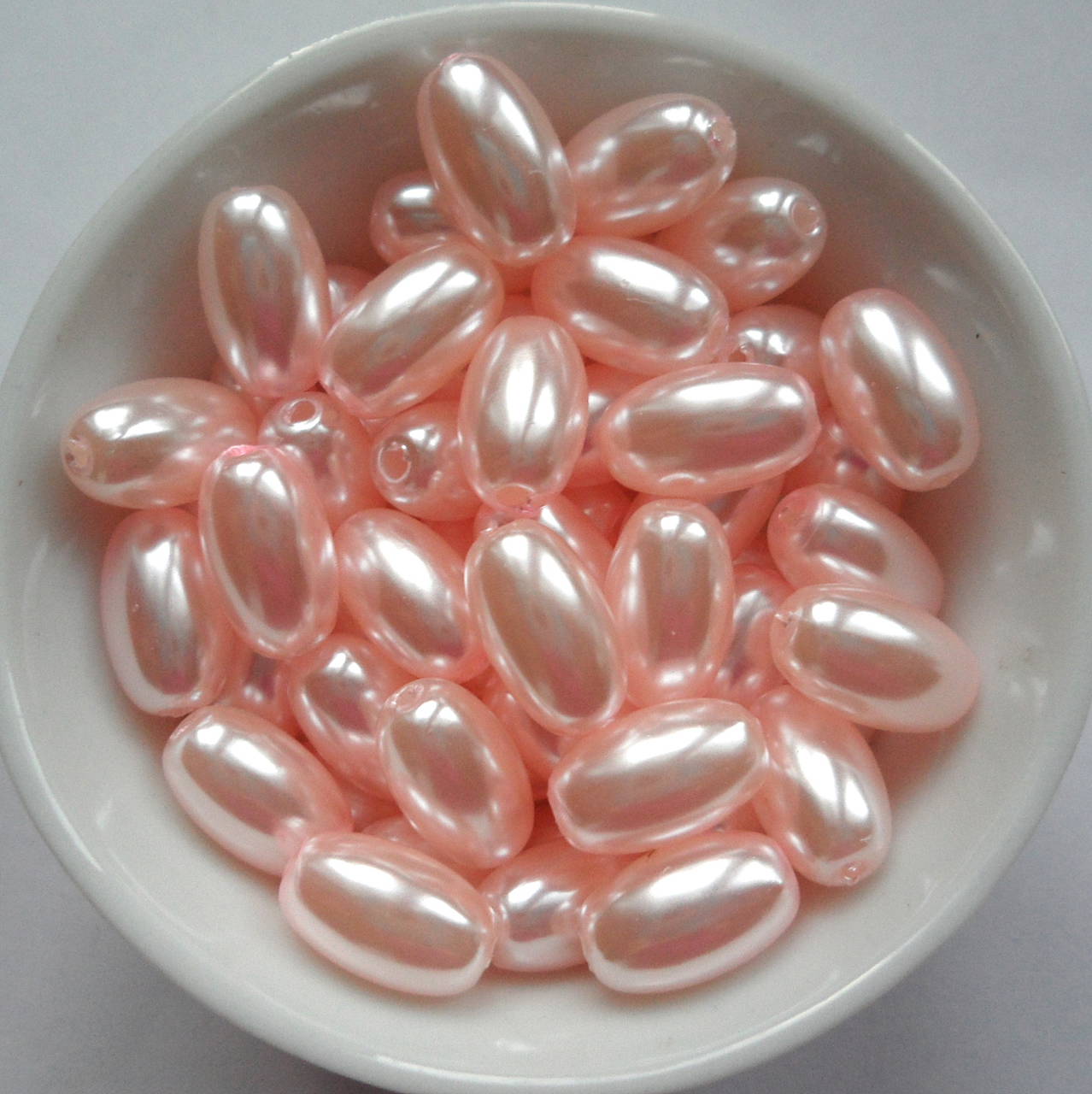 GLANCE plast oliva 6x10mm-22ks (sv.ružová)