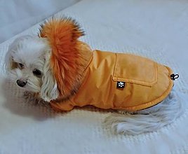 Pre zvieratá - Zimná oranžová bunda - 7115840_
