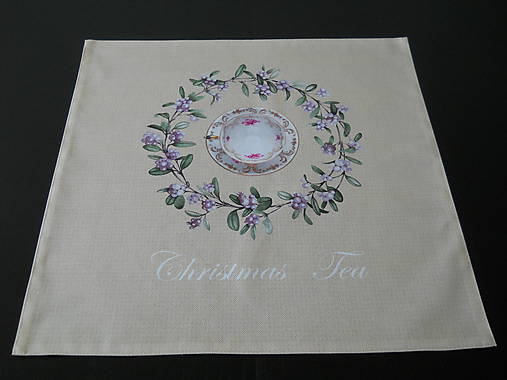 Úžitkový textil - Vianočný obrúsok - Shabby III - 7135421_