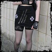 Sukne - Rocková mini sukňa III. - 7137003_