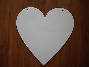 Polotovary - Srdce z dreva 20 x 20 cm - 7135679_
