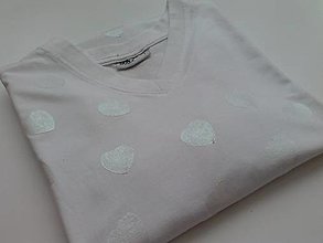 Topy, tričká, tielka - Pastel Hearts - dámske tričko, VALENTíN - 7135110_