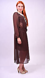 Šaty - Bodkované vintage šaty - 7139467_