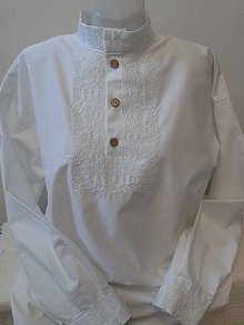 Pánske oblečenie - Pánska svadobná košeľa Ján .... - 7139254_