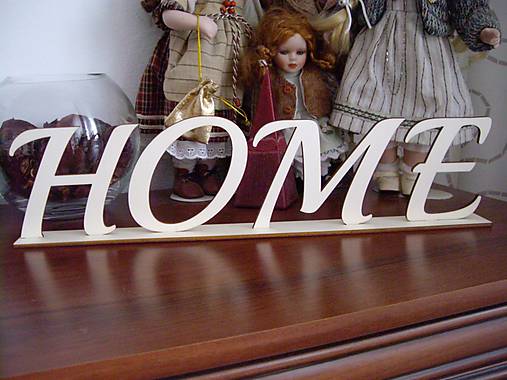 Drevený nápis HOME, LOVE + stojan