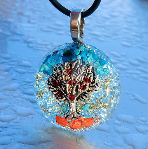 Granátový Strom Života * amuletový šperk v Tyrkenitu