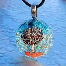 Náhrdelníky - Granátový Strom Života * amuletový šperk v Tyrkenitu - 7147457_