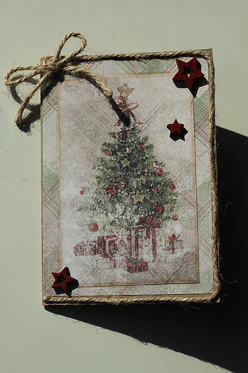  - Vianočná pohľadnica "Stromček" - 7151442_