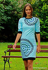 Šaty - Dámske šaty mini, batikované, maľované, etno SILMARIL - 7150161_