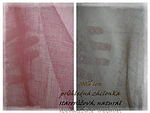 Úžitkový textil - lněná záclonka bílá š.140xd.160cm - 7155878_