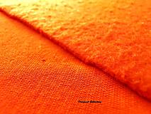 Textil - Teplákovina hrubšia - Pomaranč  - cena za 10 cm - 7159600_
