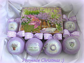 Dekorácie - Vianočné gule Provence :) - 7163459_