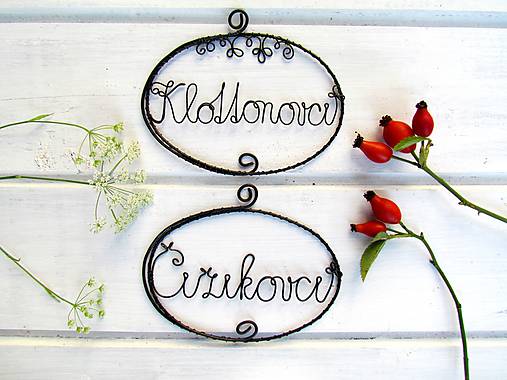 Tabuľky - ceduľka s ornamentom - 7163256_