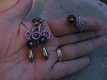 Sady šperkov - Nežné kvietky s perlou - sada č.558 - 7166826_