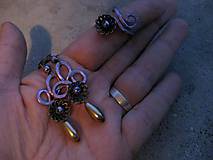 Sady šperkov - Nežné kvietky s perlou - sada č.558 - 7166828_